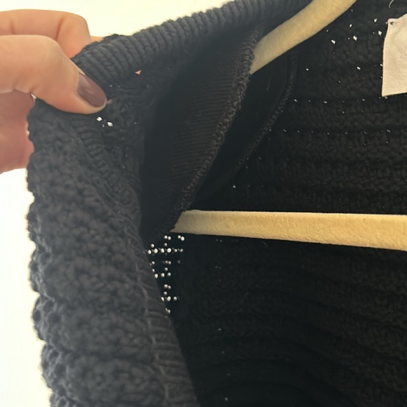 Ba&sh Bash Gaspard Tweed Cardigan Sweater Black Size Small - Picture 9 of 9